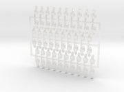 60x Wolf Skull : Shoulder Insignia pack 3d printed