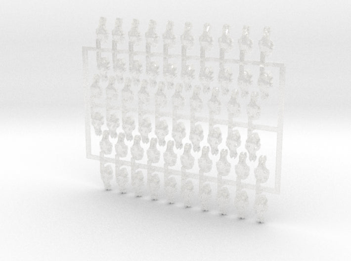 60x Wolf Skull : Shoulder Insignia pack 3d printed