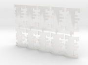 10x Demon Hunters - Bent Shield Insignias (11x18mm 3d printed