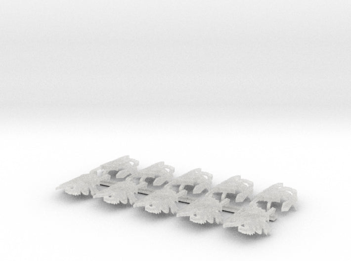 10x Disciples of Caliban - Bent Insignia (11x18mm) 3d printed