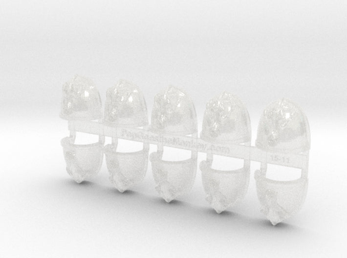 10x 3D Wolf Skull - G:4a Shoulder Pads 3d printed