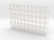 60x Bear Face - Shoulder Insignia pack 3d printed