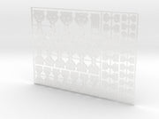 Bear Face - Flat Vehicle Insignia pack 3d printed