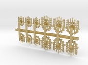 Legio Caged Skull - Tiny Titan Insignias Kit 3d printed