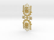 Caged Skull - Full-Sized Knight Insignias Set 3d printed