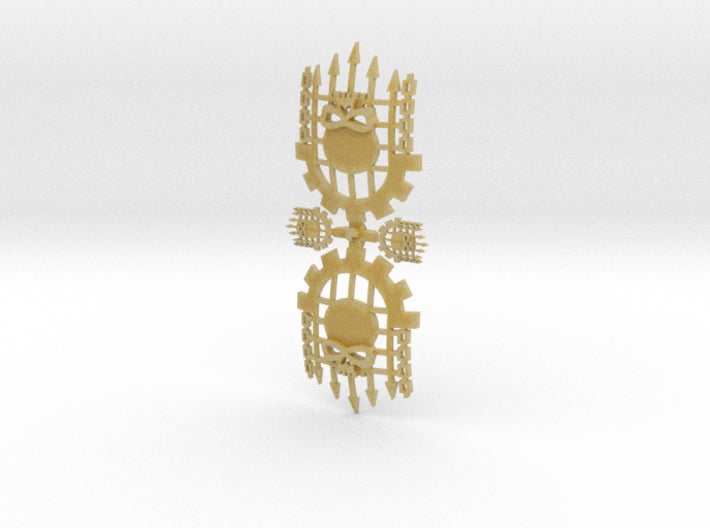 Caged Skull - Full-Sized Knight Insignias Set 3d printed