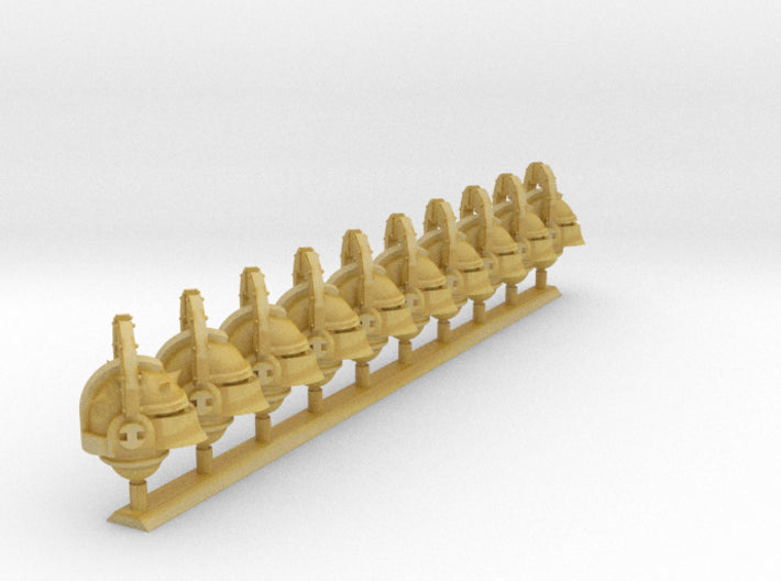 10x Wrecker Legion - Ferrum Helmets : Squad Set 3d printed