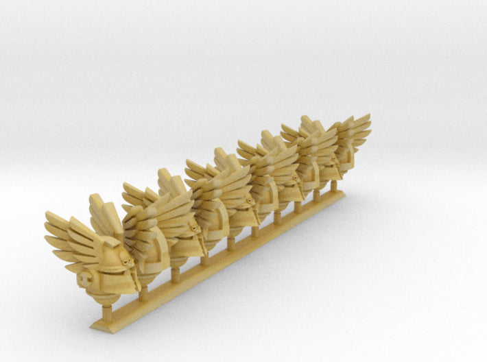 10x Winged Knight - Ferrum Helmets 3d printed