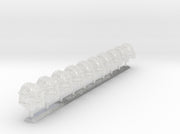 10x Base - Studded Teutonic Helmets 3d printed