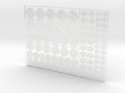 Chi Rho - Flat Vehicle Insignia pack 3d printed