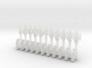 11x Makodons : Goretran RotoAxes 3d printed