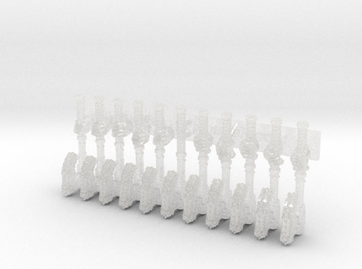 11x Makodons : Goretran RotoAxes 3d printed