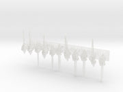 11x Marine Daggers: Knuckles 3d printed