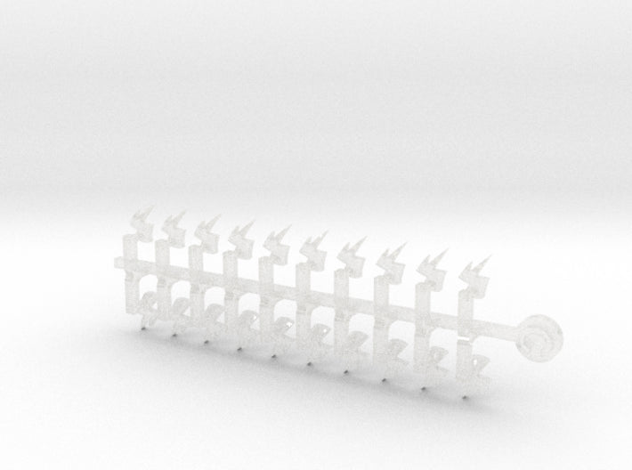 20x Twin Bolts - Tiny Convex Insignias (3mm) 3d printed