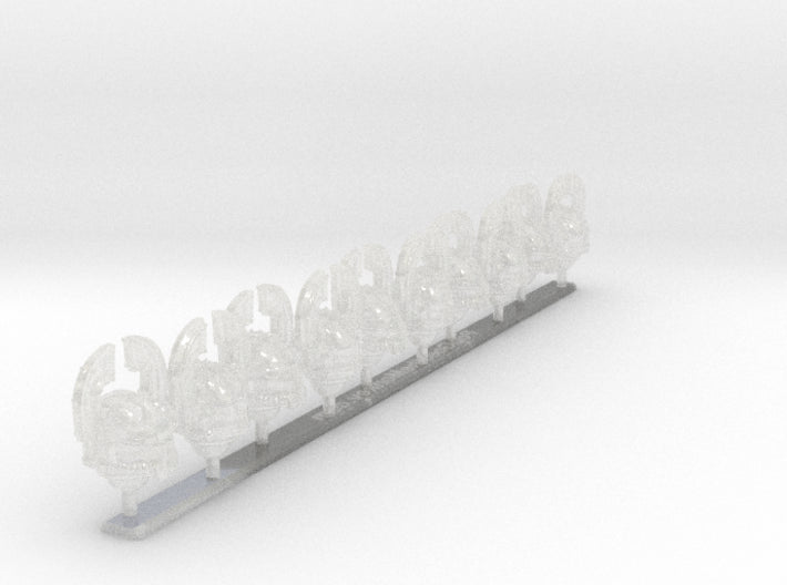 10x Wrecker Legion - Teutonic Helmets : Squad Set 3d printed
