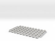 60x Kings Fist - Small Convex Insignias (5mm) 3d printed