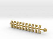 20x Dragon Star - Tiny Convex Insignias (3mm) 3d printed