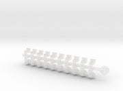 20x Dragon Star - Tiny Convex Insignias (3mm) 3d printed