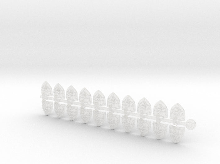 20x Iron Vigil - Bent Insignias (7mm)	 3d printed