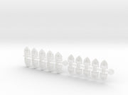 20x Iron Vigil - Bent &amp; Convex Insignias Set 3d printed