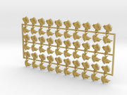 60x Shaggy Wolf - Right Shoulder Insignia pack 3d printed