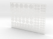 Gear Worm - Flat Vehicle Insignia pack 3d printed