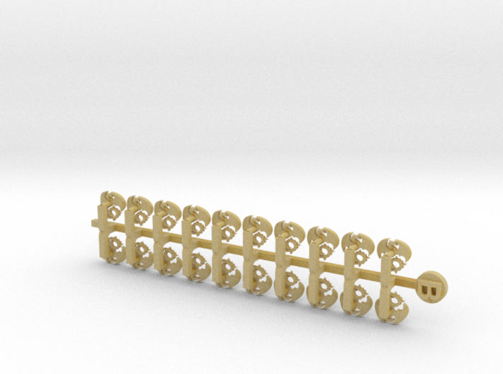 20x Void Dragons - Small Bent Insignias (5mm) 3d printed