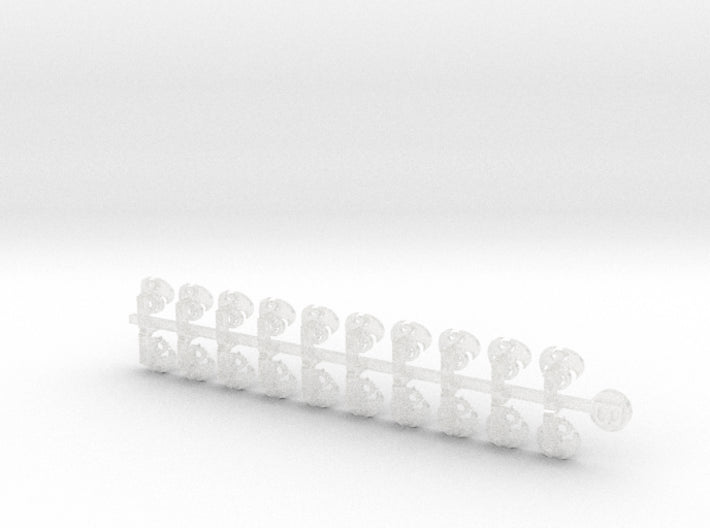 20x Void Drakes (FL) - Small Bent Insignias (5mm) 3d printed