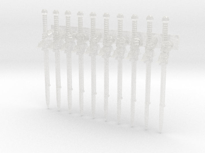 10x Right-handed Energy Sword: McKrag 3d printed