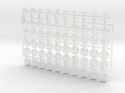 60x Black Rhinos - Right Shoulder Insignias 3d printed