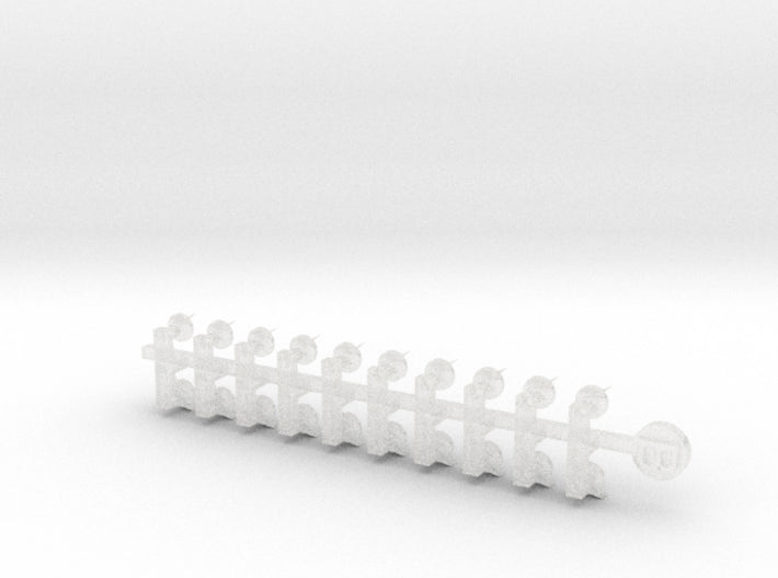 20x Metroid - Tiny Convex Insignias (3mm) 3d printed