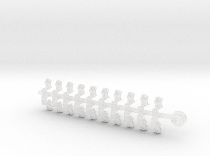 20x Kings Fist - Tiny Convex Insignias (3mm) 3d printed