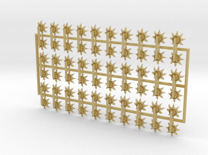 60x Hounds of Abbadon - Shoulder Insignia pack 3d printed