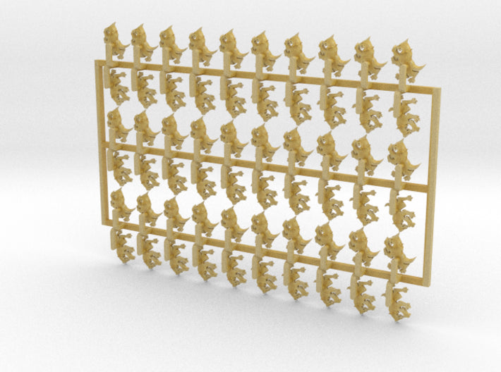 60x Warhound - Shoulder Insignia pack 3d printed