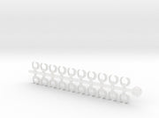 20x Ancient Laurel - Small Bent Insignias (5mm)	 3d printed