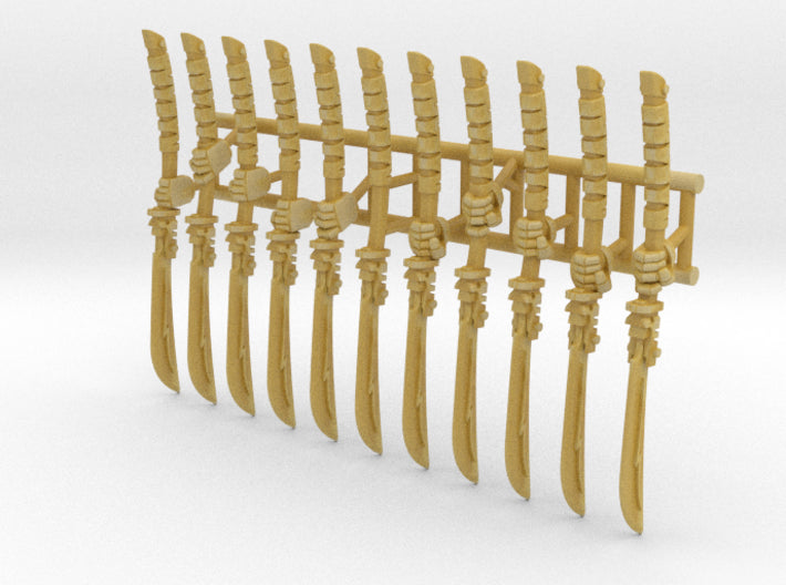 11x Energy Sword: Guan Dao (30k Size) 3d printed