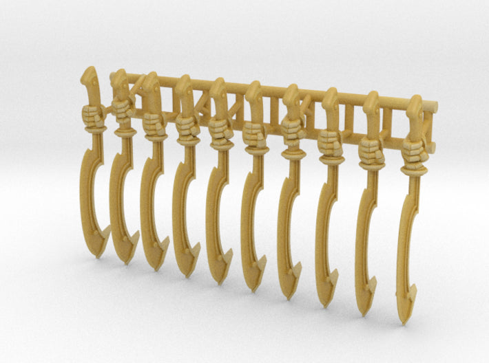 10x Left-handed Energy Sword: Kopech (30k Size) 3d printed