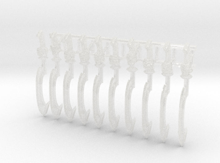 10x Left-handed Energy Sword: Kopech (30k Size) 3d printed