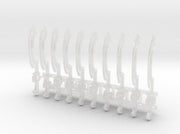 10x Right-handed Energy Sword: Kopech (30k Size) 3d printed