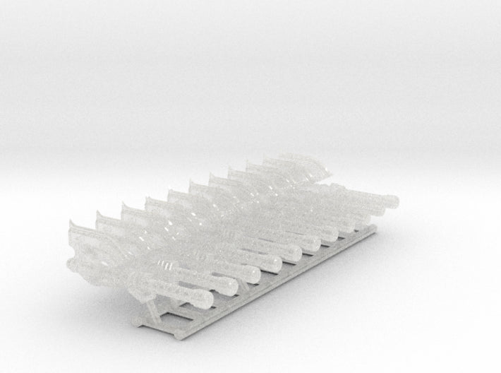 11x Ironheads: Rafnyr Energy Axe (30k Size) 3d printed