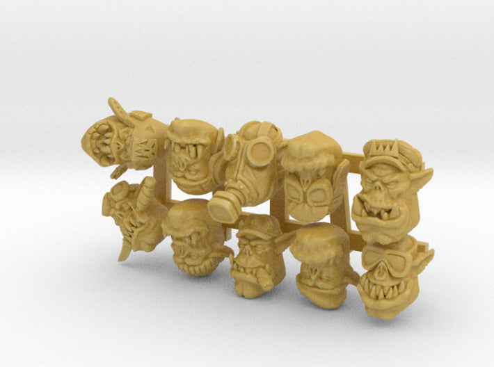 10x Horcanz Heros: Orc Head Swaps 3d printed