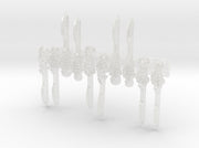 10x Left-handed Orc Skull Daggaz 3d printed