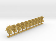 10x Ultra Laurel - Crested G:6 Crow Helms (Sqd.2) 3d printed