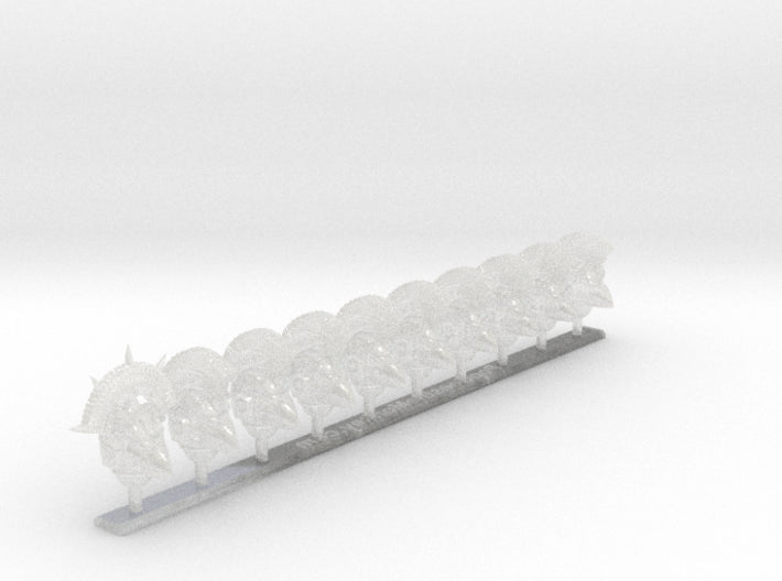 10x Ultra Laurel - Crested G:6 Crow Helms (Sqd.2) 3d printed