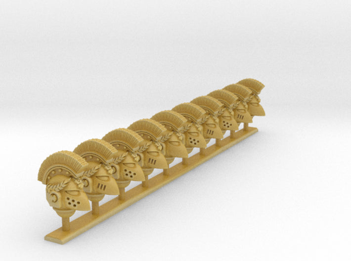 10x Kings Fist - Crested G:6 Laureled Helms 3d printed