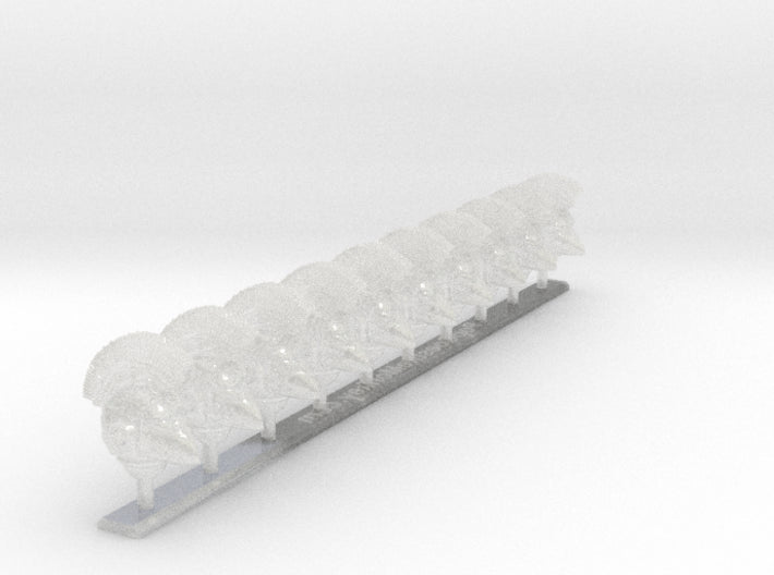 10x Kings Fist - Crested G:6 Laureled Helms 3d printed