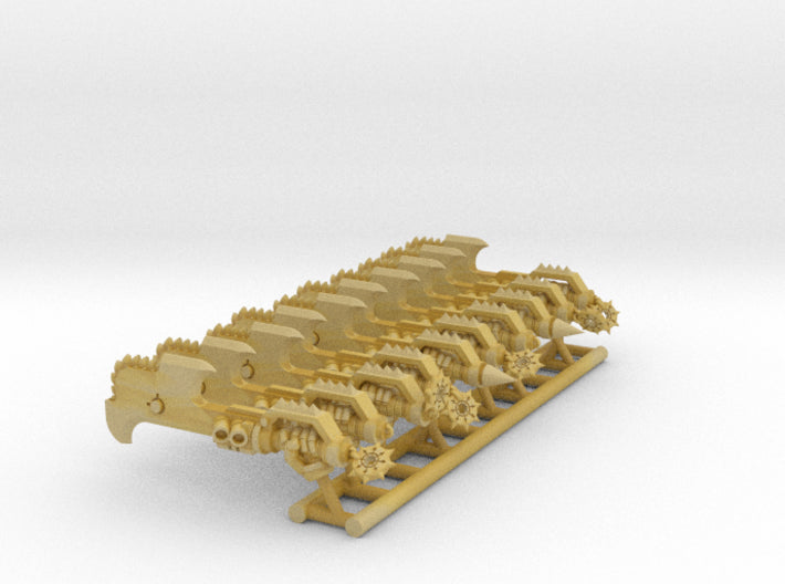 10x Left-handed RotoAxe: Ashen Rake (30k Size) 3d printed