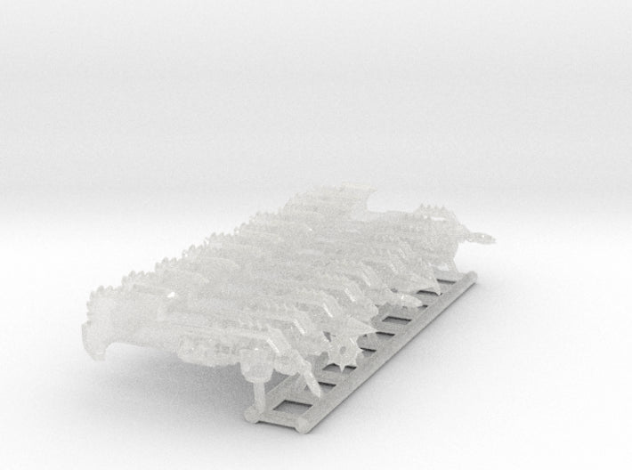 10x Right-handed RotoAxe : Ashen Rake (30k Size) 3d printed