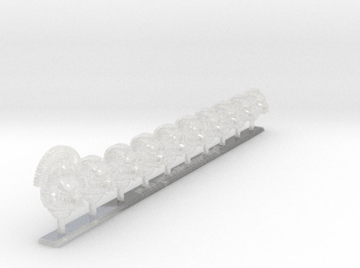 10x Base - G:6b Boxer Helms (Squad 3) 3d printed