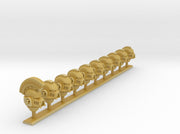 10x Base - G:6m Boxer Masks (Squad 4) 3d printed